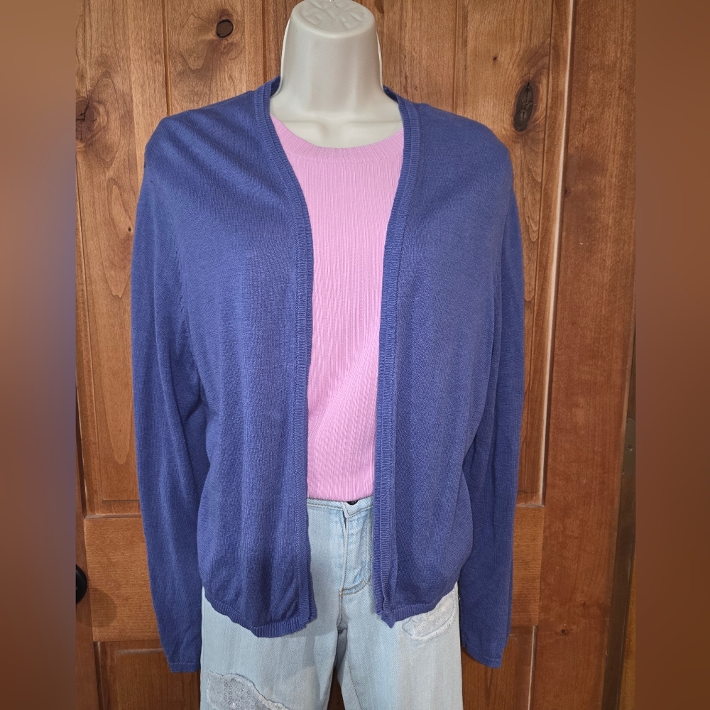 J.โ Jill Purple Cardigan Sweater